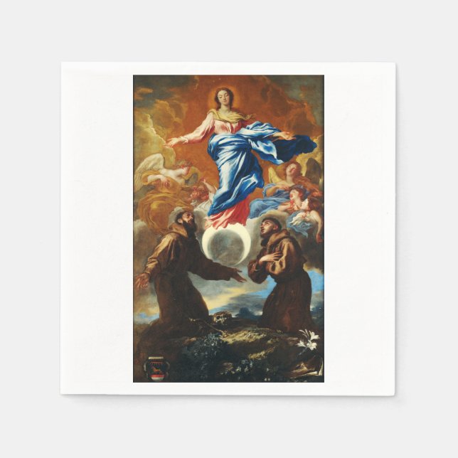 Servilleta De Papel La Inmaculada Concepción de la Virgen María (Anverso)