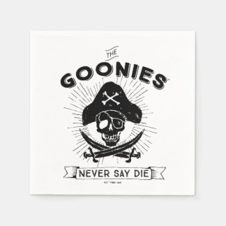 Servilleta De Papel La insignia pirata "Nunca digas morir" de los Goon