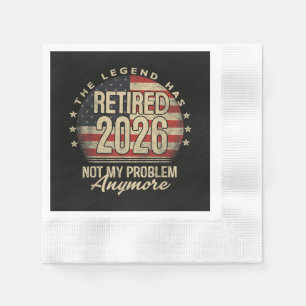 Servilleta De Papel La leyenda se ha retirado 2026 divertido