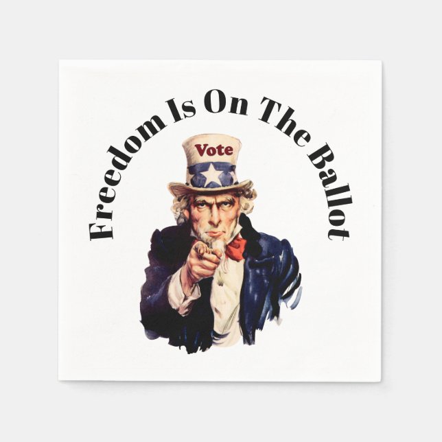 Servilleta De Papel La Libertad Está En La Cédula Electoral 2026 (Anverso)