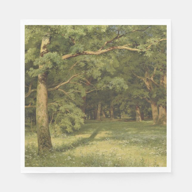 Servilleta De Papel La limpieza forestal (paisaje de Woodland) (Anverso)