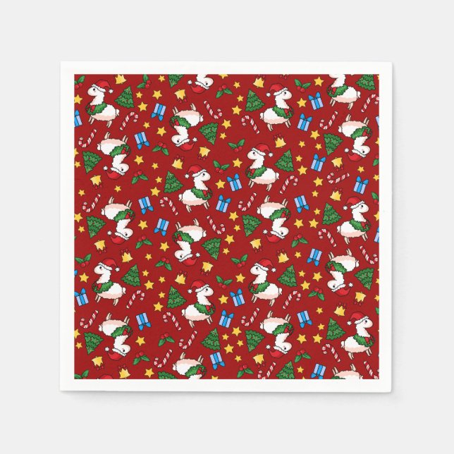 Servilleta De Papel La locura de la llamada navideña (Anverso)