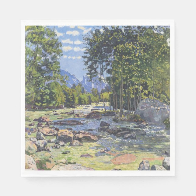 Servilleta De Papel La Lutschina Negra (de Ferdinand Hodler) (Anverso)