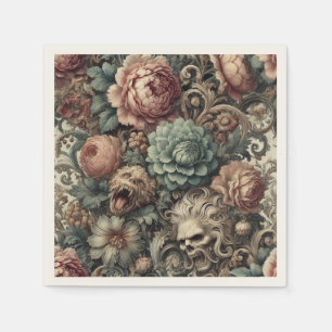Servilleta De Papel La maldición del botánico - floral gótica victoria