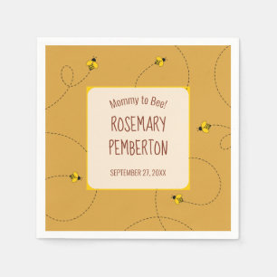 Servilleta De Papel La mami dorada de las abejas zumbando en Baby Show