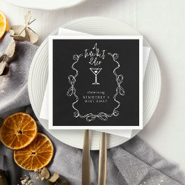 Servilleta De Papel La Mano Dibujó Un Pequeño Poco Más Antiguo Partido