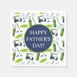 Servilleta De Papel La Marina y el Golf Verde Personalizados