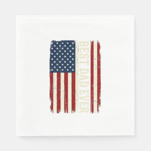 Servilleta De Papel La Mejor Camiseta de Vector Vintage de la Bandera