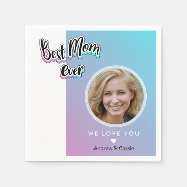 Servilleta De Papel La mejor madre de todos los tiempos (Anverso)