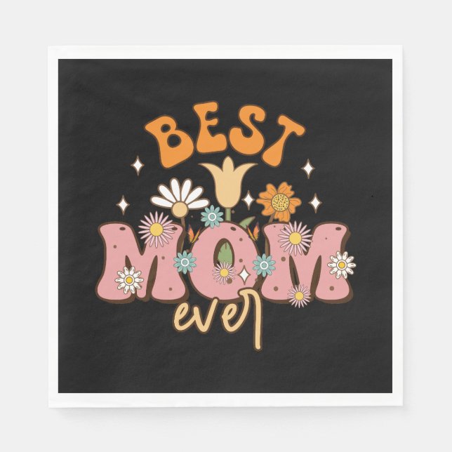 Servilleta De Papel La mejor mamá de todos los tiempos (Anverso)