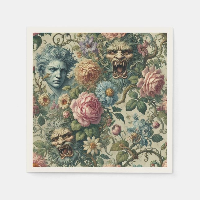 Servilleta De Papel La musa ceruleana - victoriano gótico (Anverso)