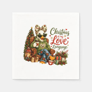 Servilleta De Papel La Navidad es mi idioma del amor
