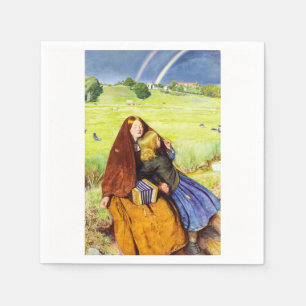 Servilleta De Papel La niña ciega por John Everett Millais