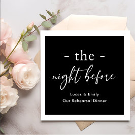 Servilleta De Papel La noche anterior al ensayo del Personalizado de l