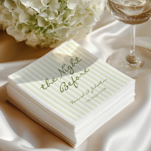Servilleta De Papel La noche antes de la boda verde