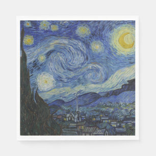Servilleta De Papel La noche estrellada (Vincent van Gogh) (arte famos