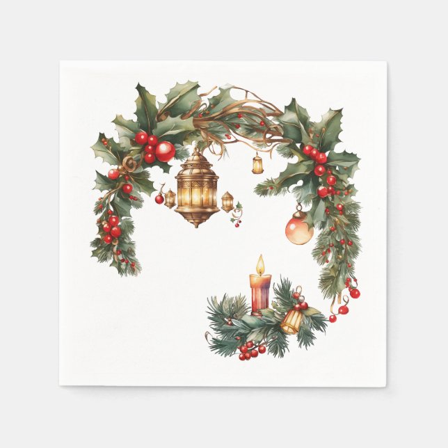 Servilleta De Papel La noche más hermosa de un año (Anverso)