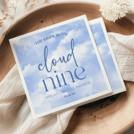 Servilleta De Papel La Novia Está En La Nube Nueve Azul Despedida de S