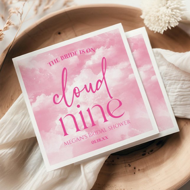 Servilleta De Papel La Novia Está En La Séptima Cielo Rosa Despedida d (Subido por el creador)