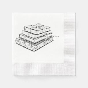 Servilleta De Papel La obra clásica atada reserva bosquejo literario