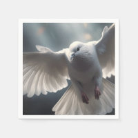 La paloma de la paz blanca volando