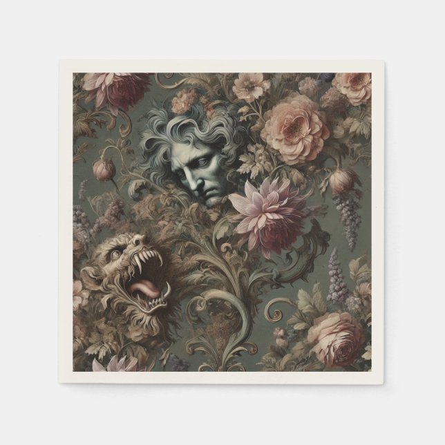 Servilleta De Papel La paradoja del guardián - Pilar gótico mítico (Anverso)