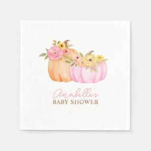 Servilleta De Papel La pequeña calabaza cae Baby Shower personalizada
