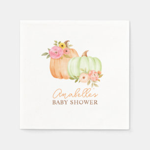 Servilleta De Papel La pequeña calabaza cae Baby Shower personalizada