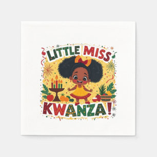 Servilleta De Papel La pequeña Miss Kwanza Afro-American Kwanaz