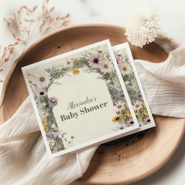 Servilleta De Papel La pequeña naturaleza del Boho de Flores Silvestre (Subido por el creador)