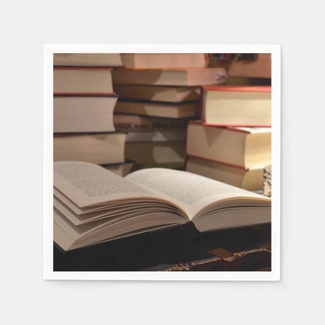 Servilleta De Papel La pila de libros TBR (Anverso)