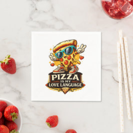 Servilleta De Papel La Pizza Es Mi Amor Regalo Divertido Para Amantes 