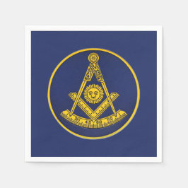 Servilleta De Papel La plaza principal de masón y la brújula masónica