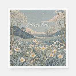 Servilleta De Papel La pradera lunar personalizada