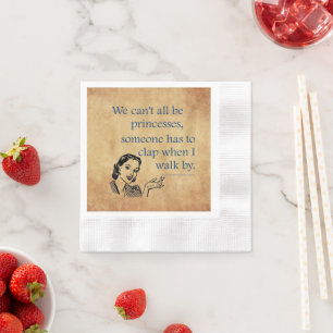 Servilleta De Papel La princesa de SlipperyJoe aplaude caminar diverti