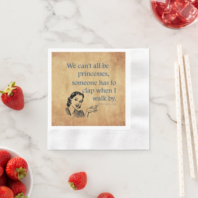 Servilleta De Papel La princesa de SlipperyJoe aplaude caminar diverti (In situ)