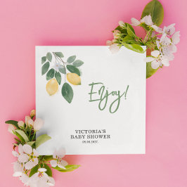 Servilleta De Papel La principal Baby Shower de Squeeze de Lemon Mama