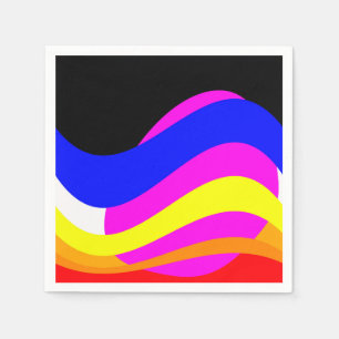 Servilleta De Papel La puesta de sol en el mar