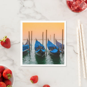 Servilleta De Papel La puesta de sol en Venecia
