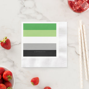 Servilleta De Papel La romántica bandera del orgullo de SlipperyJoe ob