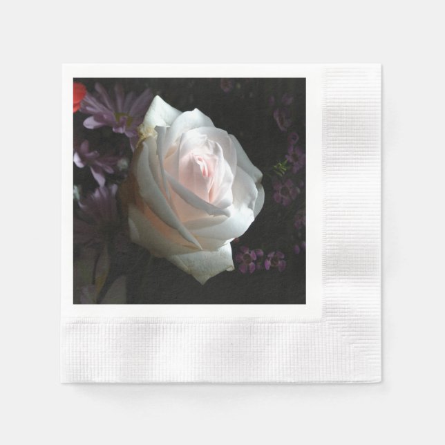 Servilleta De Papel La Rosa Blanca - (Anverso)