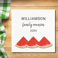 La sandía roja de Reunión de Familia personalizado