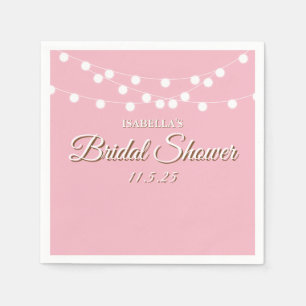 Servilleta De Papel La secuencia enciende la ducha nupcial