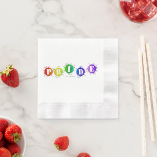 Servilleta De Papel La señal de orgullo de colores arcoíris de Slipper