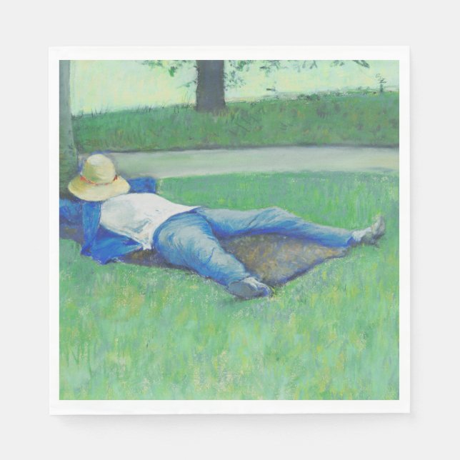 Servilleta De Papel La Siesta (de Gustave Caillebotte) (Anverso)