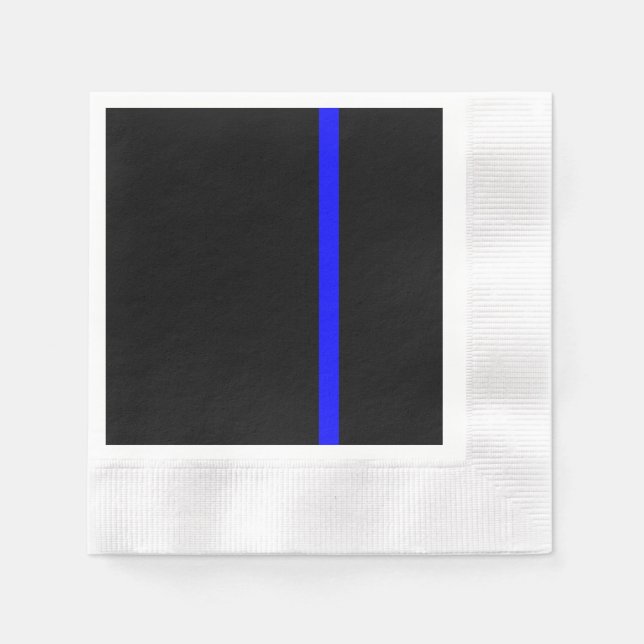 Servilleta De Papel La simbólica delgada línea azul vertical (Anverso)