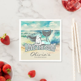 Servilleta De Papel La sirvienta Fiesta ama a la surf