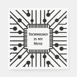 Servilleta De Papel La tecnología es mi musa