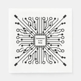 Servilleta De Papel La tecnología es mi musa
