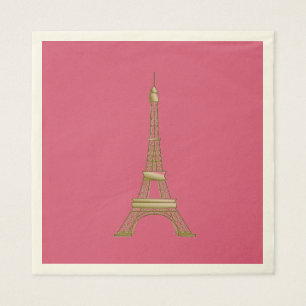 Servilleta De Papel La Torre Eiffel París Fiesta Temática